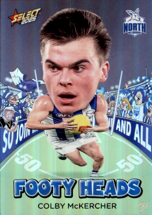 Colby McKercher, FH69, Footy Heads, 2025 Select AFL Footy Stars