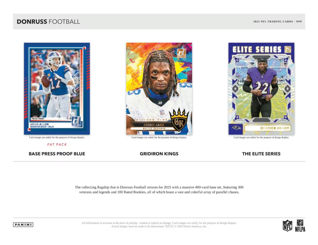 2025 Panini Donruss Football NFL Blaster Box