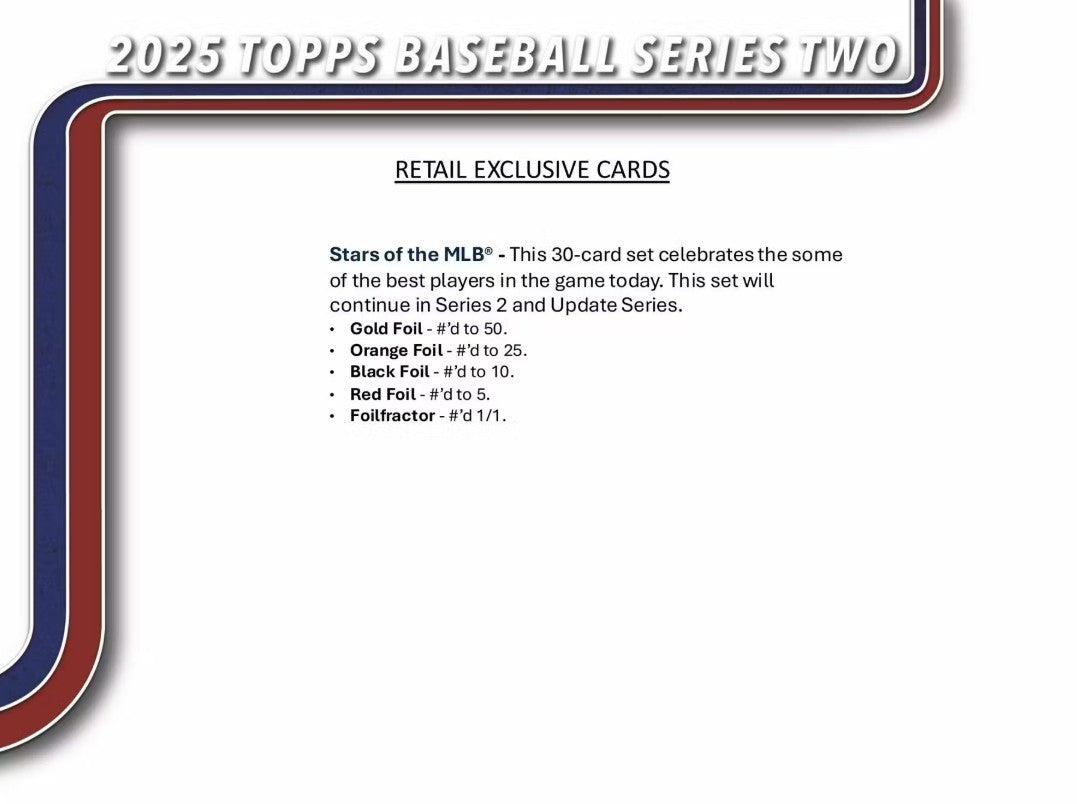 2025 Topps Series 2 Baseball 7-Pack Blaster Box
