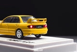 MITSUBISHI Lancer Evolution 3 Yellow, 1:64 Scale Diecast Car
