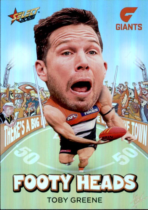 Toby Greene, FH46, Footy Heads, 2026 Select AFL Footy Stars