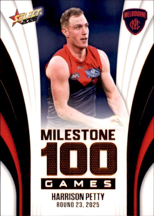 Harrison Petty, MG65, Milestone, 2026 Select AFL Footy Stars