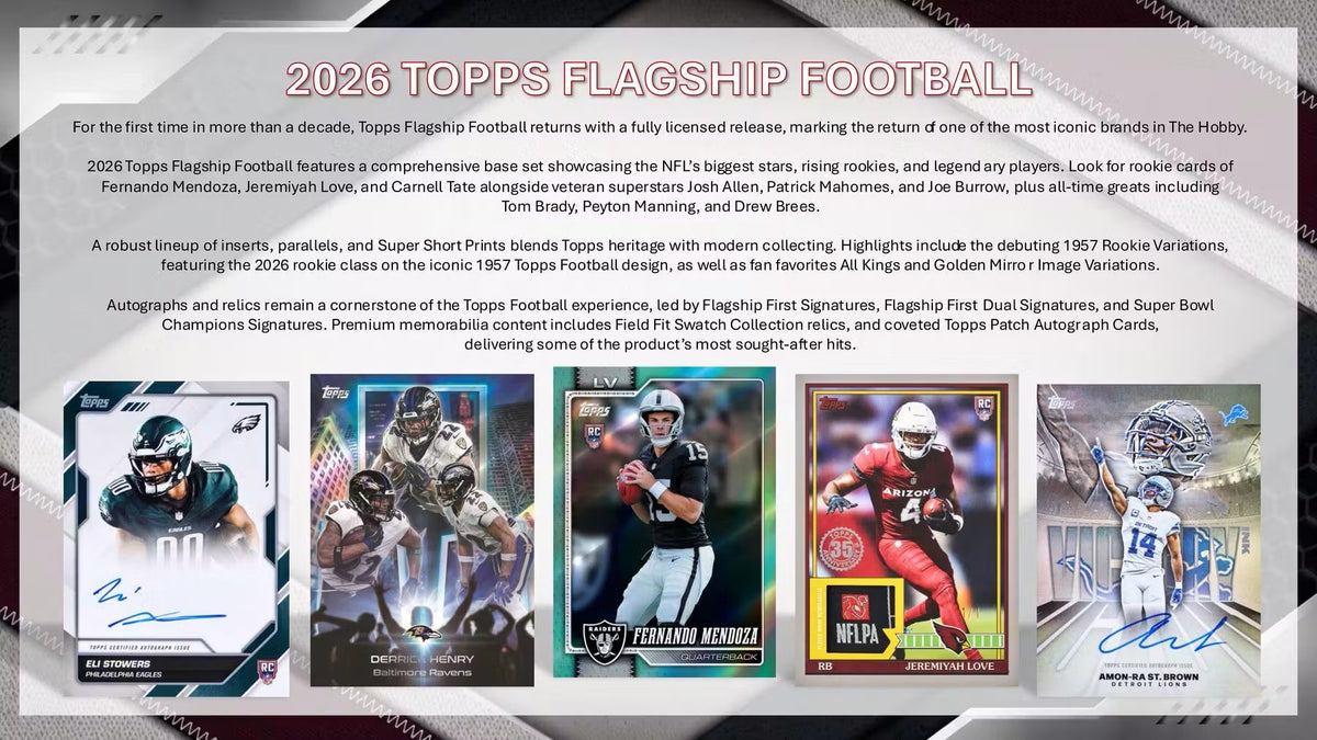 2026 Topps Flagship Football NFL Blaster Box
