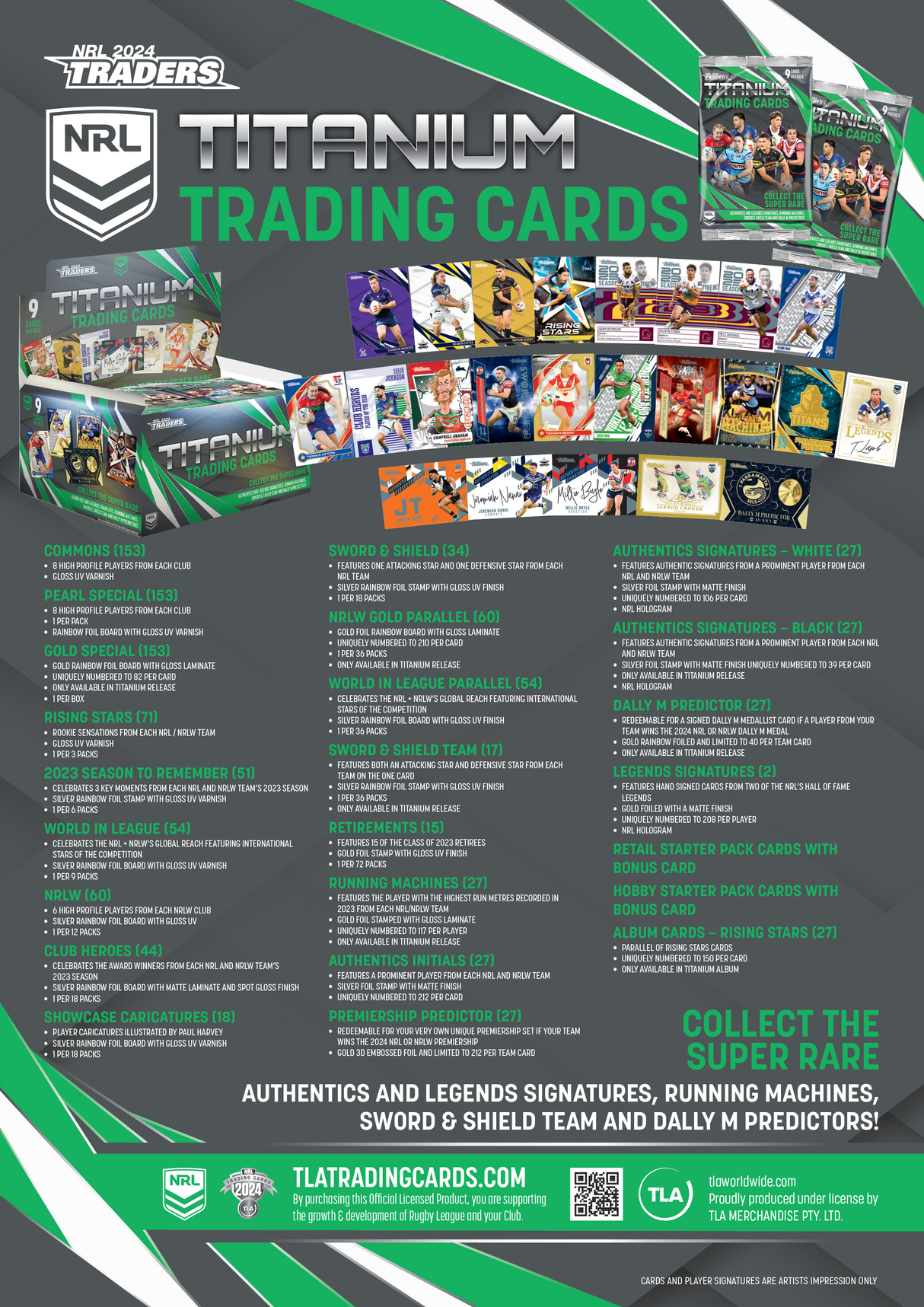 2024 TLA Traders Titanium NRL Rugby League Pack