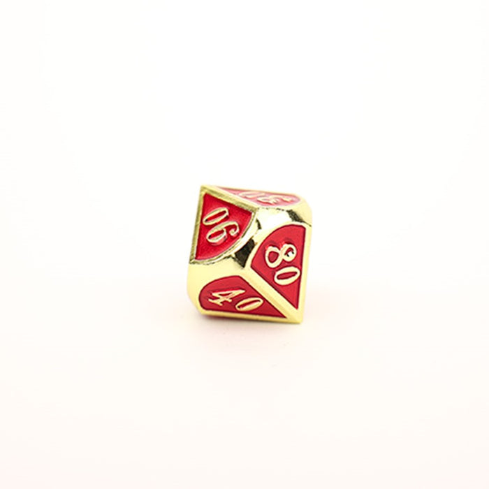 LPG Dice RPG Set Serif Red/Gold