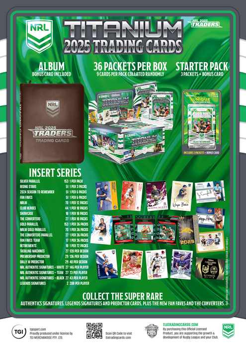 2025 TLA Traders Titanium NRL Rugby League Box - PREORDER