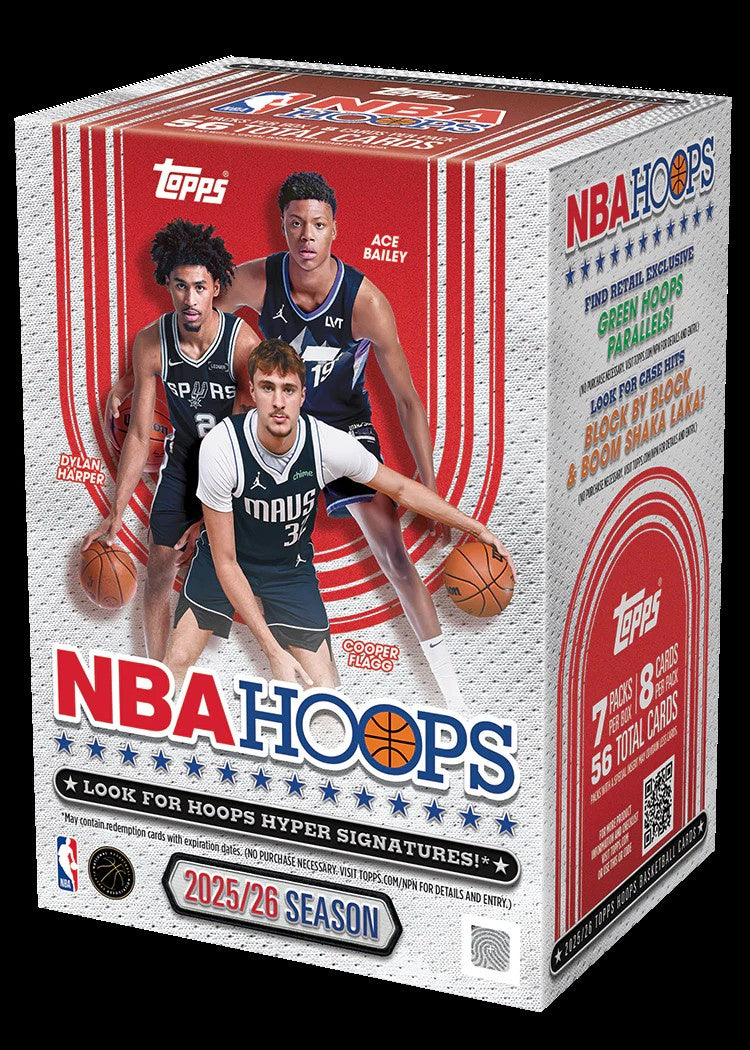 2025-26 Topps Hoops Basketball NBA  Value Box / Blaster