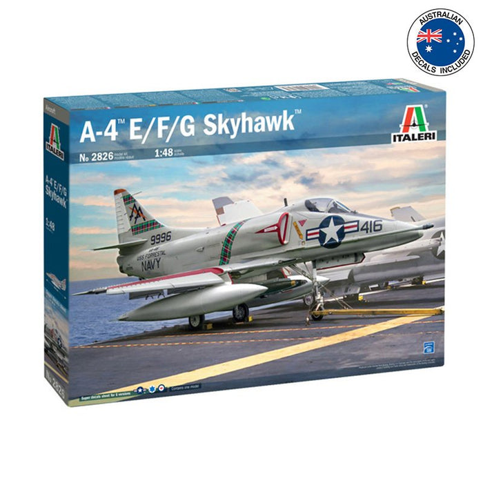 ITALERI A-4 E/F/G SKYHAWK 1:48 Scale Model Kit AUST.DECALS