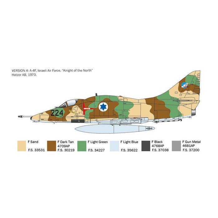 ITALERI A-4 E/F/G SKYHAWK 1:48 Scale Model Kit AUST.DECALS