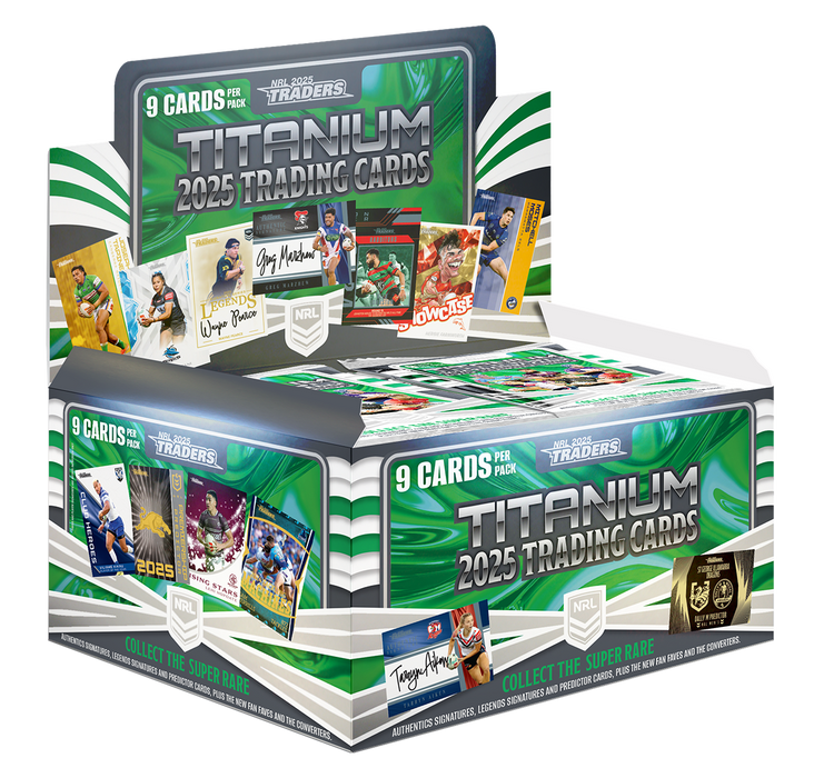 COMBO: 2025 TLA Traders Titanium NRL Rugby League Box & Album - PREORDER