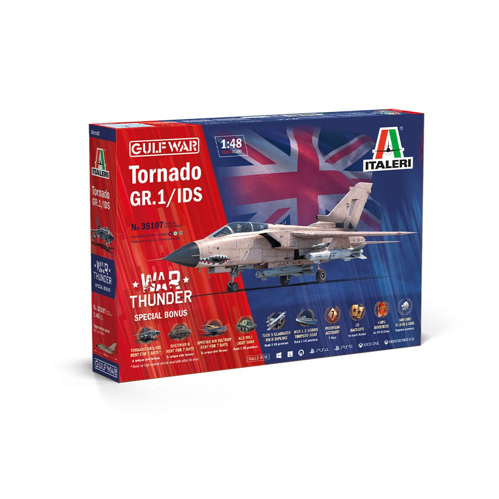 ITALERI TORNADO GR.1/IDS GULF WAR WAR THUNDER EDITION, 1:48 Scale Model Kit