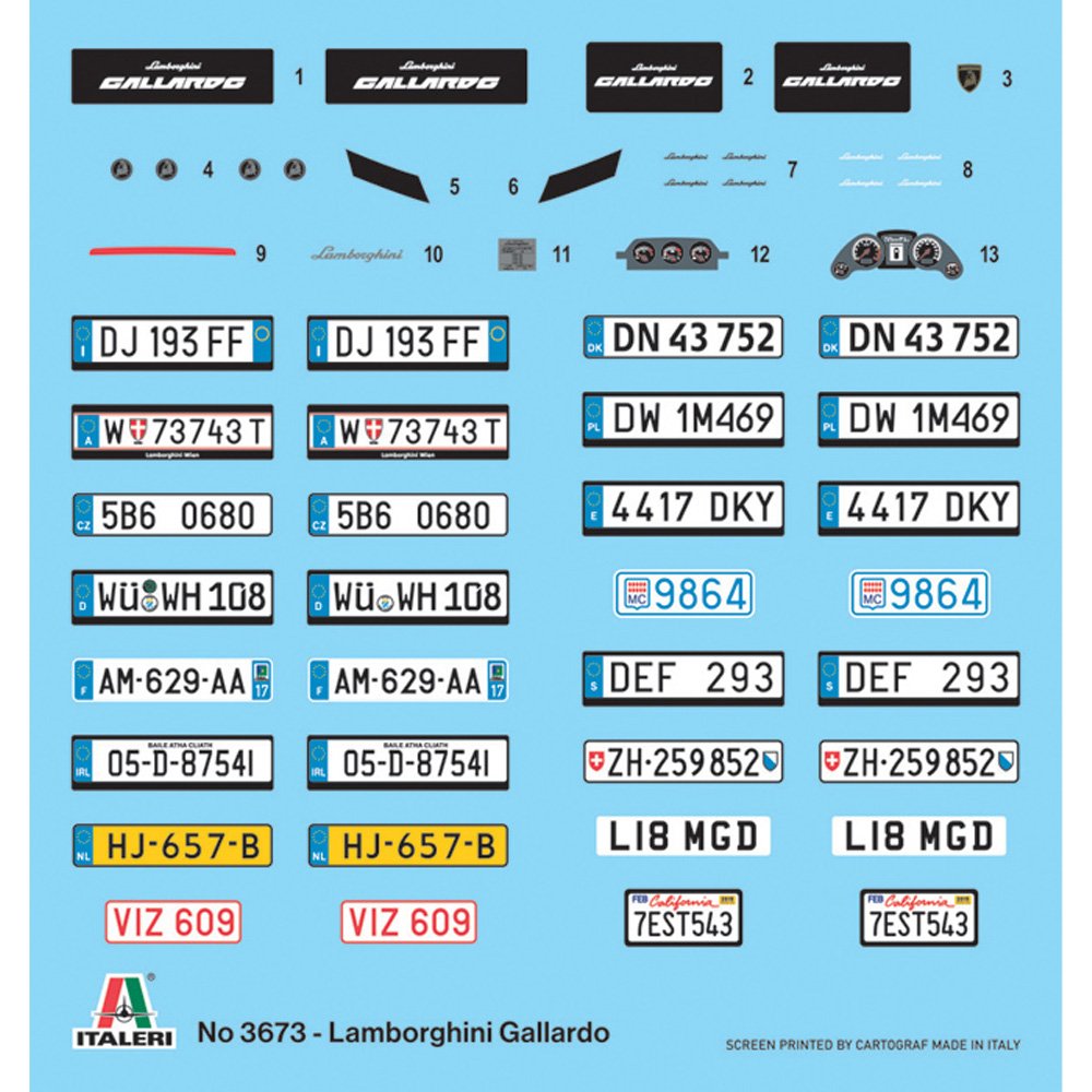 ITALERI LAMBORGHINI GALLARDO, 1:24 Scale Model Kit