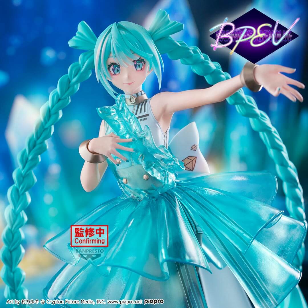 Hatsune Miku Evolve Clearluxe Emerald Gem Figure