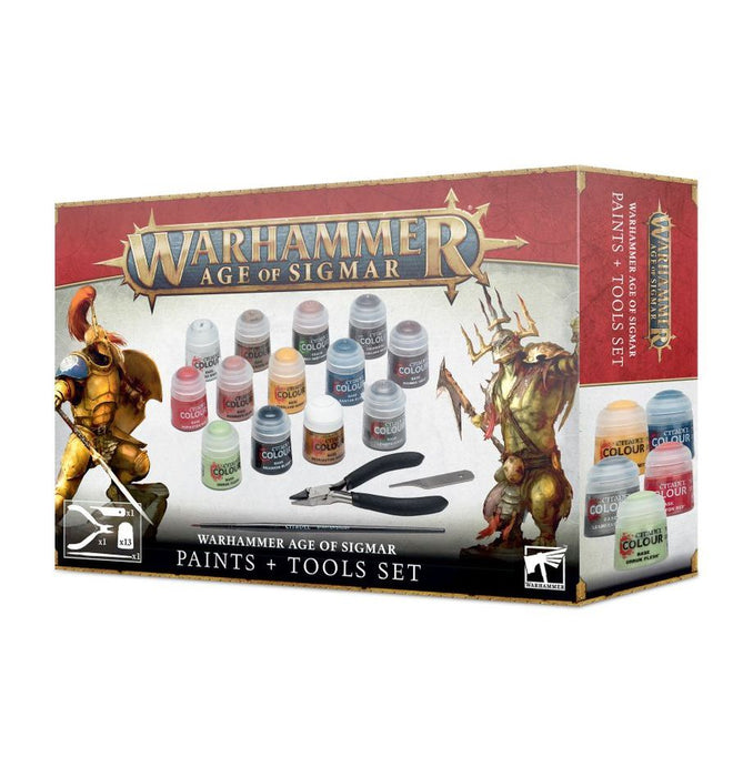 Warhammer Age of Sigmar 80-17, Paints + Tools Set