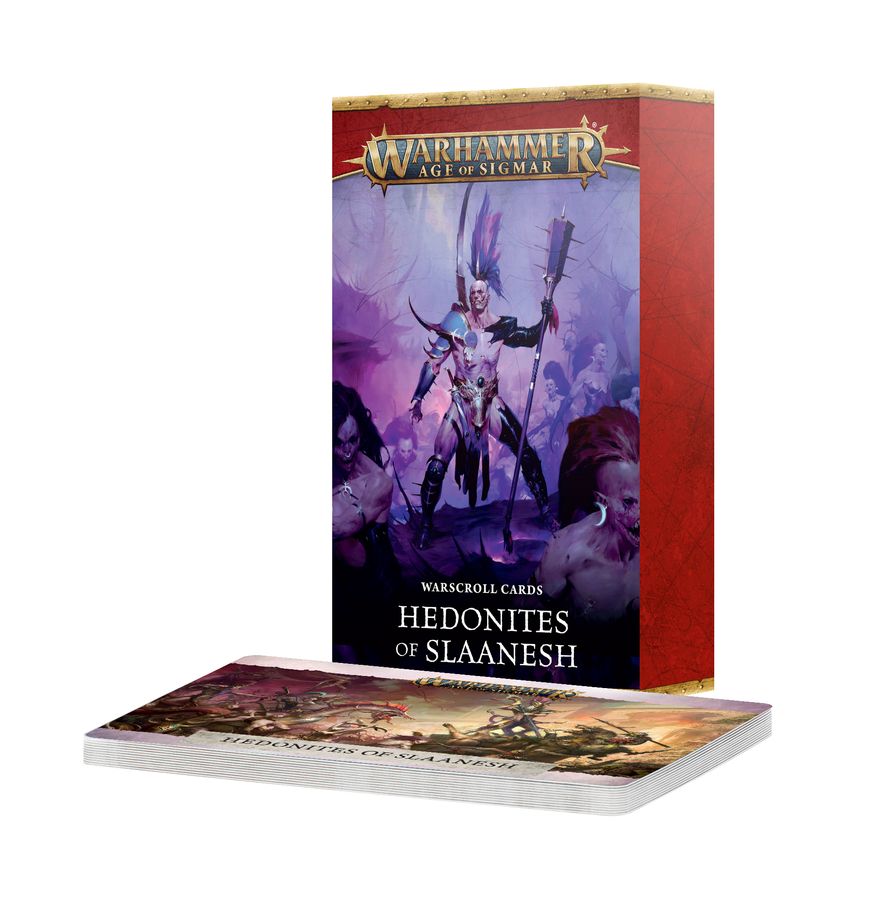 Warhammer Age of Sigmar 83-71, Warscroll Cards: Hedonites of Slaanesh