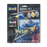 REVELL MODEL SET FOCKE WULF FW190 F-8, 1:72 Scale Model Kit