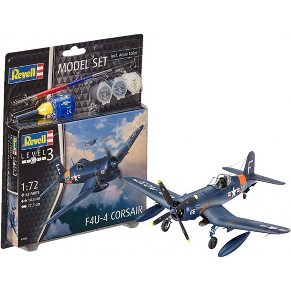 REVELL MODEL SET F4U-4 CORSAIR, 1:72 Scale Model Kit
