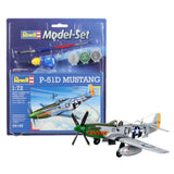 REVELL MODEL SET P-51D MUSTANG, 1:72 Scale Model Kit