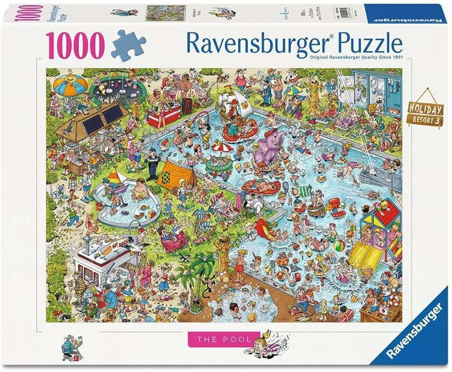 Ravensburger - Holiday Resort 3, The Pool - 1000 Piece Jigsaw Puzzle