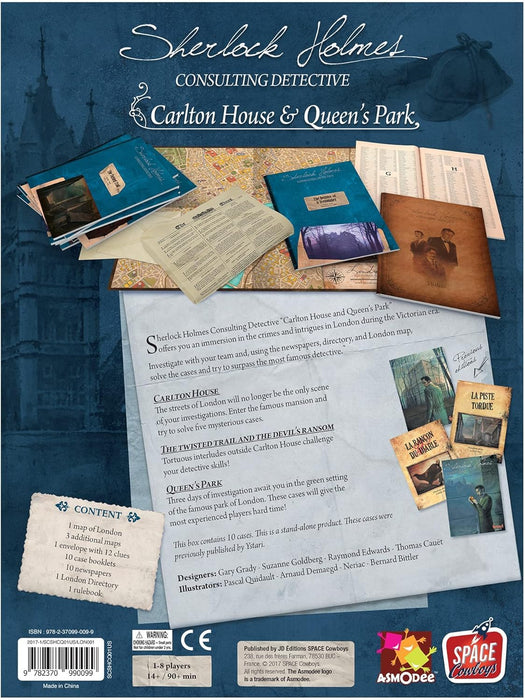 Sherlock Holmes Consulting Detective Carlton House & Queen's Park