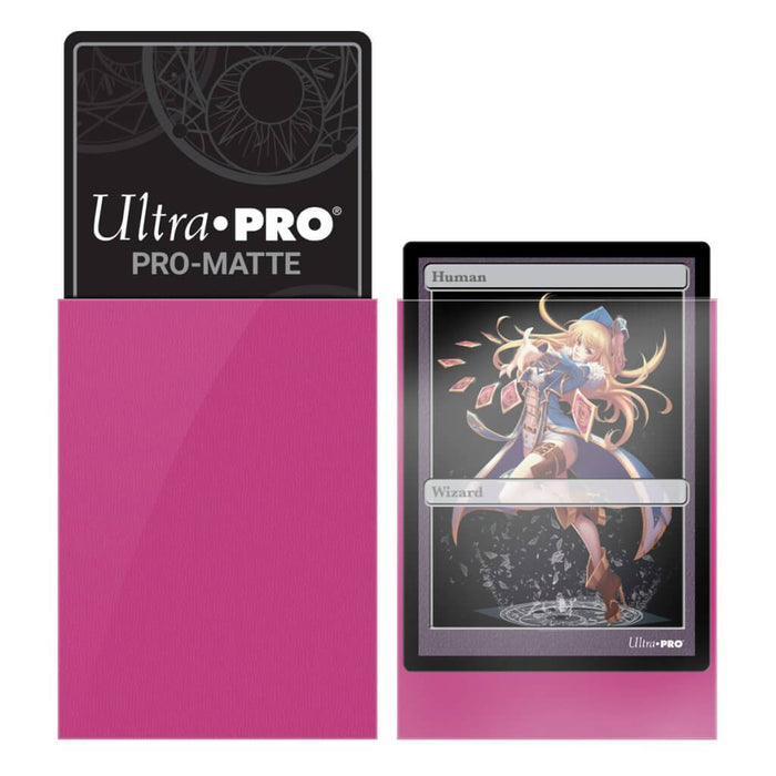 ULTRA PRO - 60ct Pro-Matte Bright Pink Small Deck Protectors