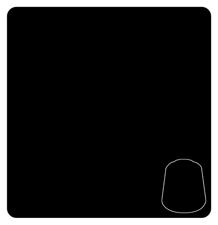 Warhammer Colour Base Abaddon Black 21-25 Acrylic Paint 12ml