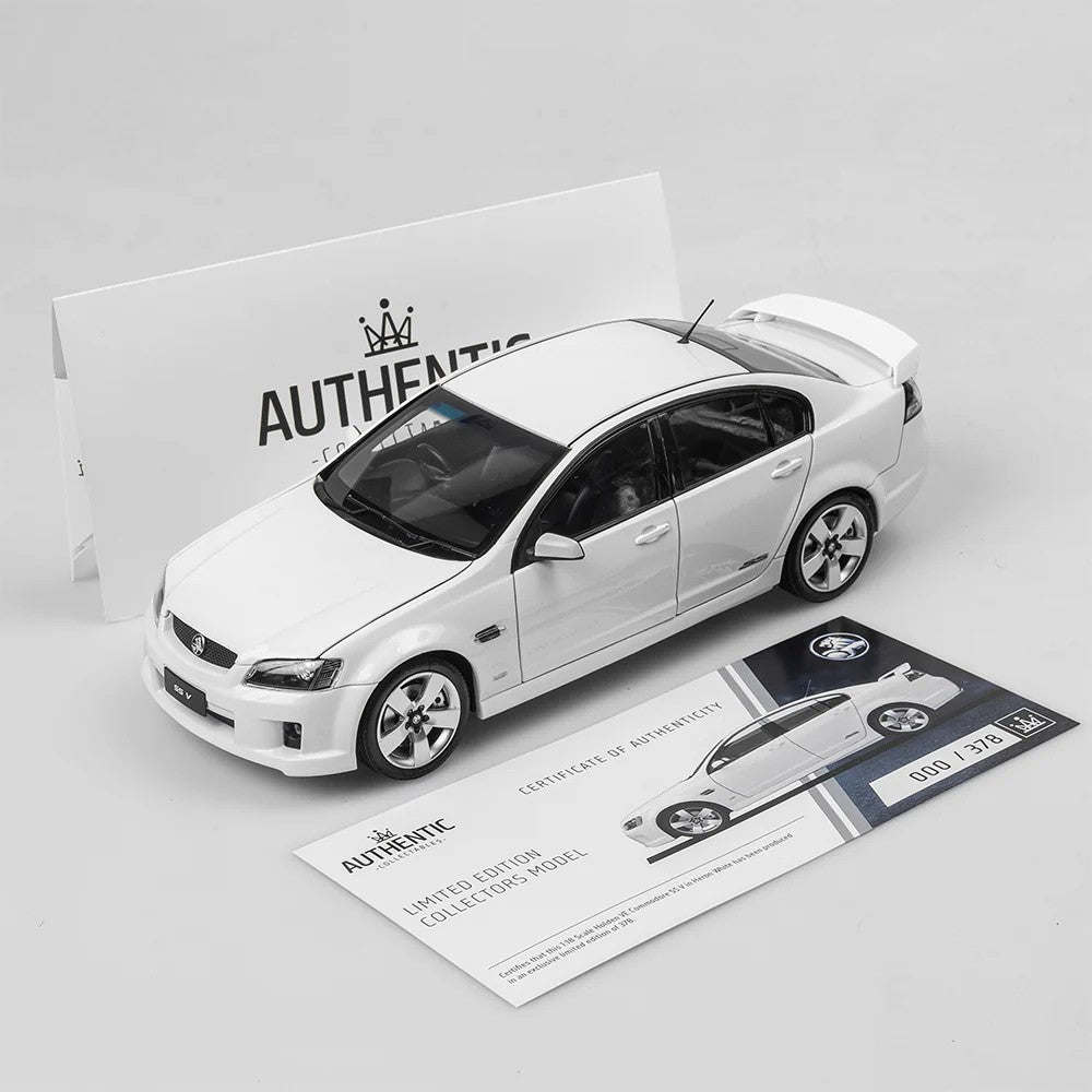 Authentic Collectables, Holden VE Commodore SS V - Heron White, 1:18 Scale Diecast Car