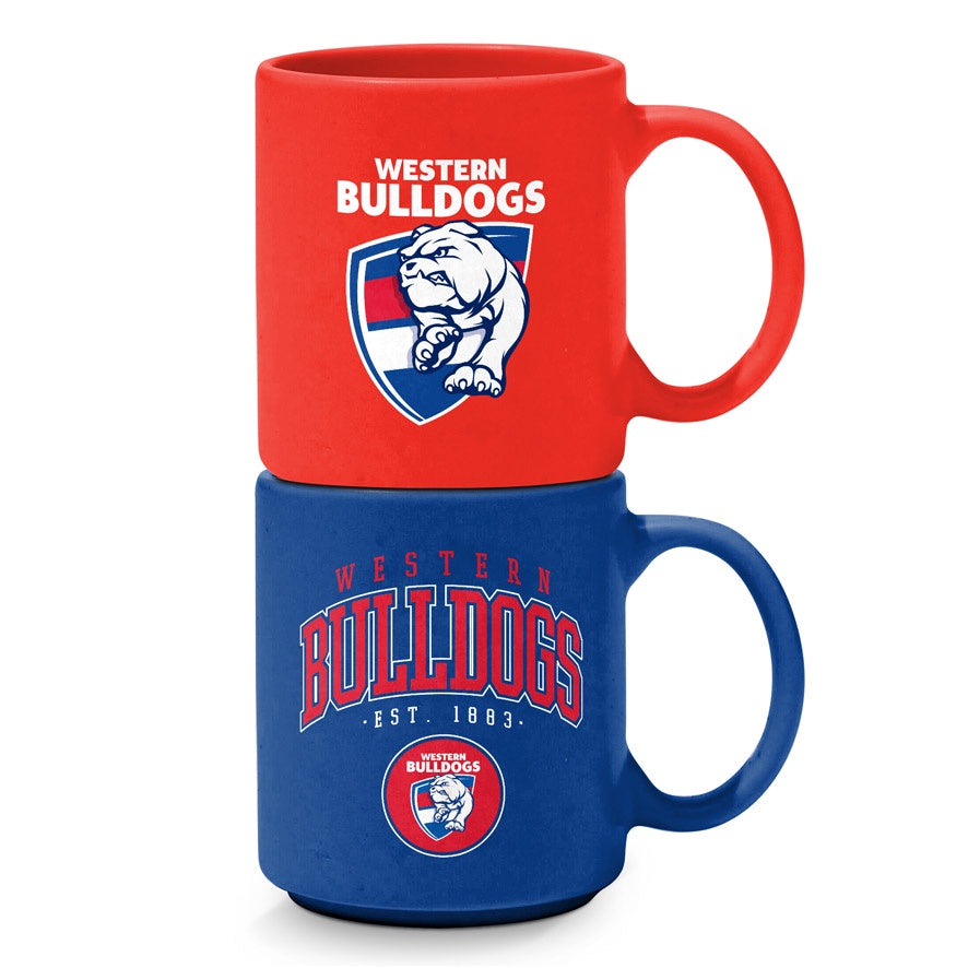 Western Bulldogs Stackable Ceramic Mugs
