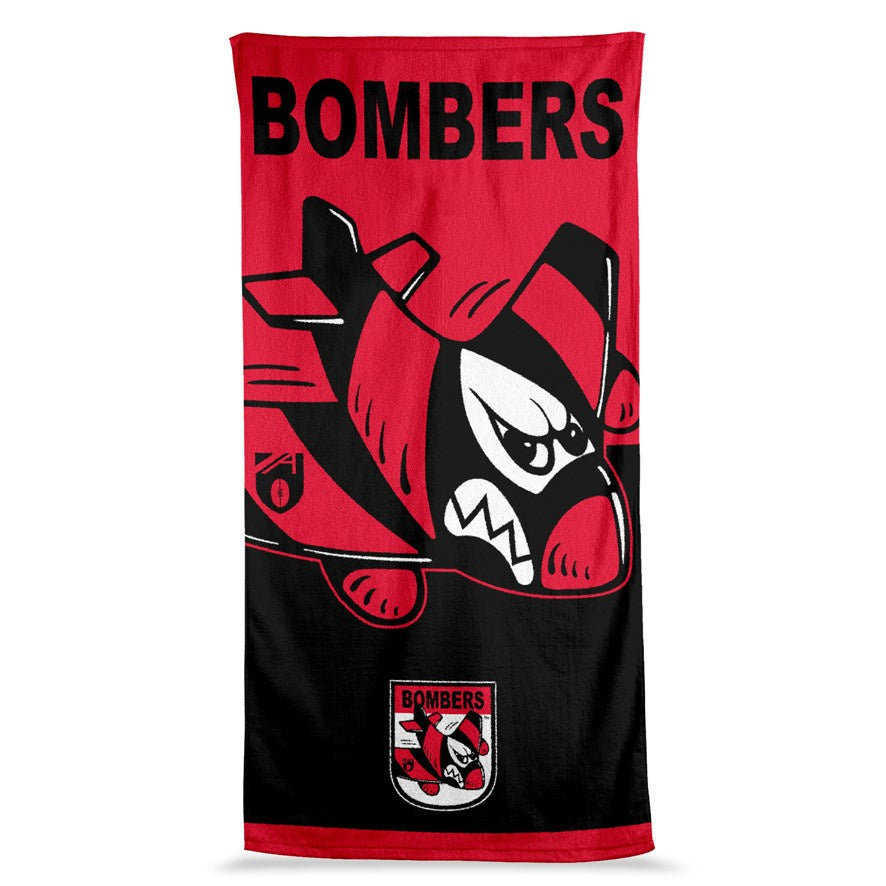 ESSENDON BOMBERS MASCOT JUMBO BEACH TOWEL