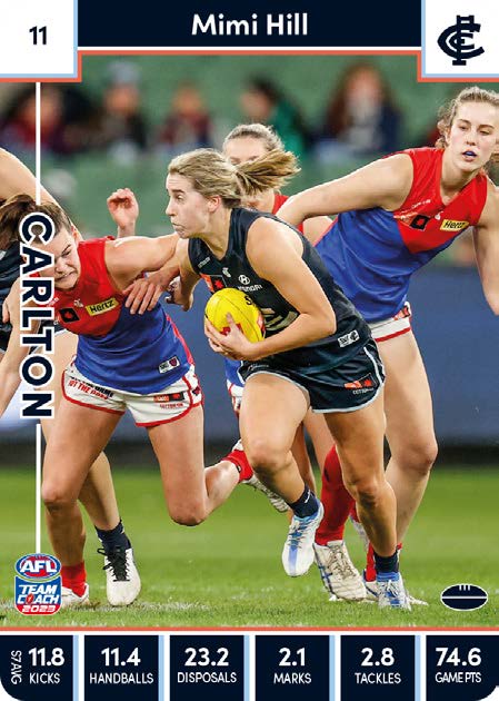 2023 Teamcoach AFLW Common Cards -  Cards 1 to 90 - Pick Your Card