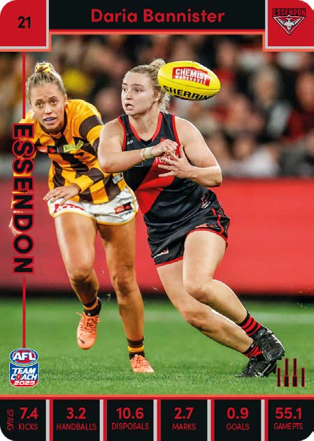 2023 Teamcoach AFLW Common Cards -  Cards 1 to 90 - Pick Your Card