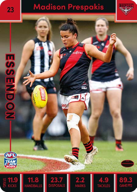 2023 Teamcoach AFLW Common Cards -  Cards 1 to 90 - Pick Your Card