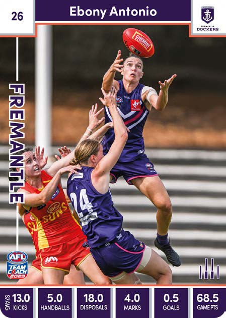 2023 Teamcoach AFLW Common Cards -  Cards 1 to 90 - Pick Your Card