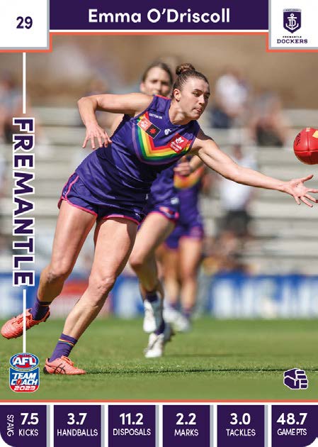 2023 Teamcoach AFLW Common Cards -  Cards 1 to 90 - Pick Your Card