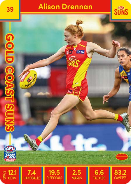 2023 Teamcoach AFLW Common Cards -  Cards 1 to 90 - Pick Your Card