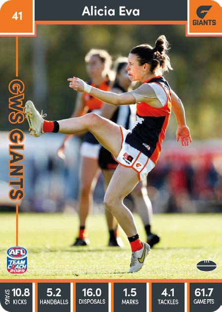 2023 Teamcoach AFLW Common Cards -  Cards 1 to 90 - Pick Your Card