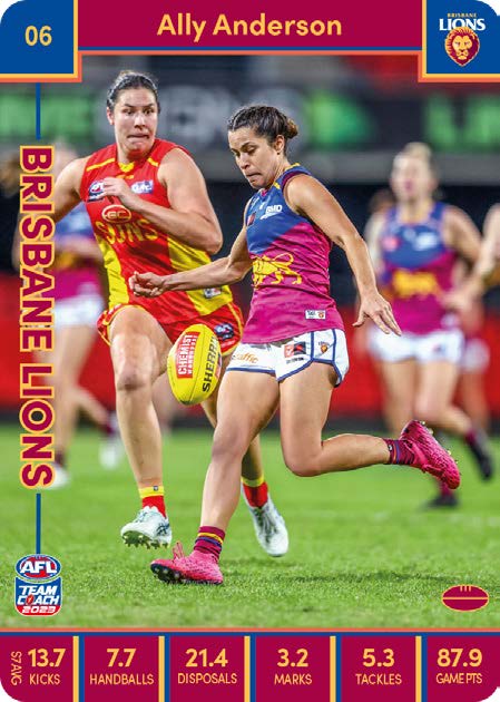 2023 Teamcoach AFLW Common Cards -  Cards 1 to 90 - Pick Your Card