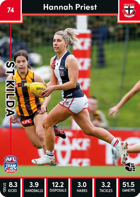 2023 Teamcoach AFLW Common Cards -  Cards 1 to 90 - Pick Your Card