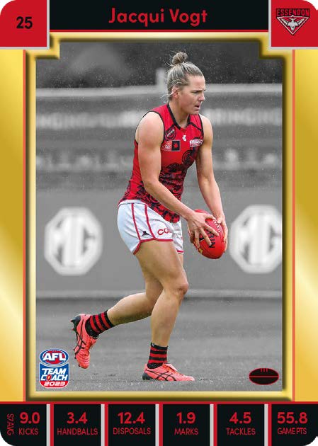 2023 Teamcoach AFLW GOLD Parallel Cards -  Cards 1 to 90 - Pick Your Card