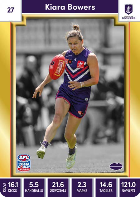 2023 Teamcoach AFLW GOLD Parallel Cards -  Cards 1 to 90 - Pick Your Card