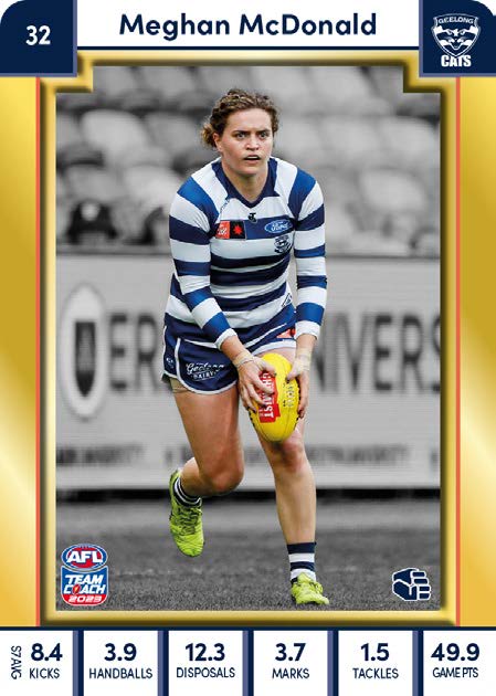 2023 Teamcoach AFLW GOLD Parallel Cards -  Cards 1 to 90 - Pick Your Card