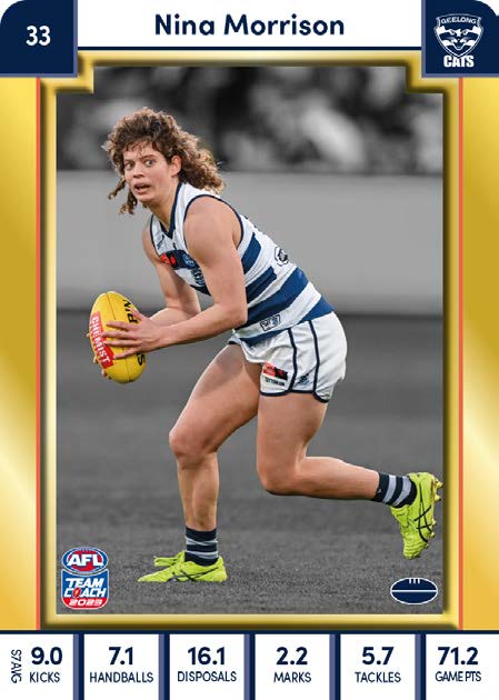 2023 Teamcoach AFLW GOLD Parallel Cards -  Cards 1 to 90 - Pick Your Card