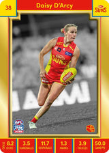 2023 Teamcoach AFLW GOLD Parallel Cards -  Cards 1 to 90 - Pick Your Card