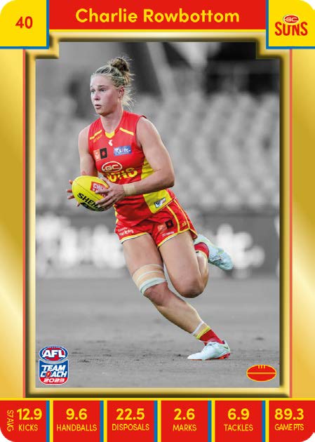2023 Teamcoach AFLW GOLD Parallel Cards -  Cards 1 to 90 - Pick Your Card