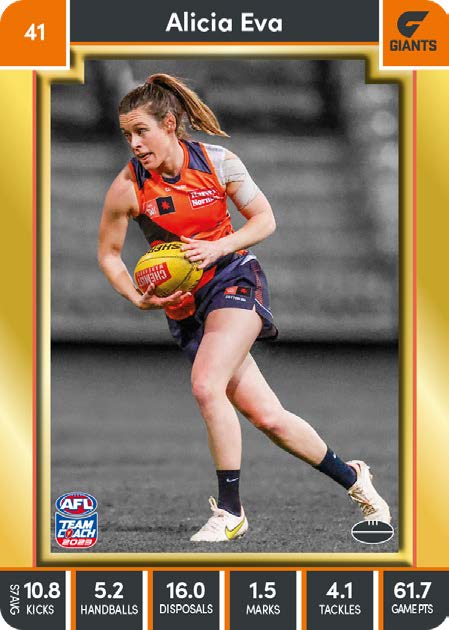 2023 Teamcoach AFLW GOLD Parallel Cards -  Cards 1 to 90 - Pick Your Card