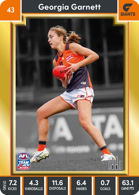 2023 Teamcoach AFLW GOLD Parallel Cards -  Cards 1 to 90 - Pick Your Card