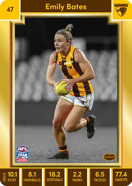 2023 Teamcoach AFLW GOLD Parallel Cards -  Cards 1 to 90 - Pick Your Card