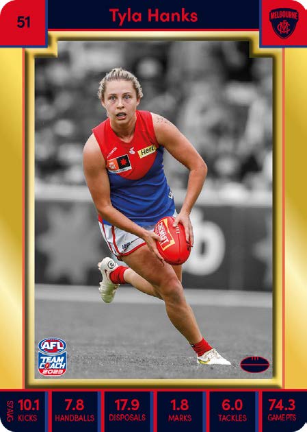 2023 Teamcoach AFLW GOLD Parallel Cards -  Cards 1 to 90 - Pick Your Card