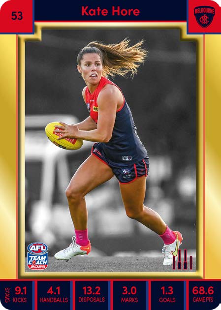 2023 Teamcoach AFLW GOLD Parallel Cards -  Cards 1 to 90 - Pick Your Card