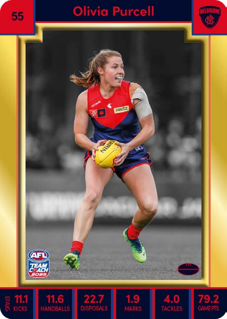 2023 Teamcoach AFLW GOLD Parallel Cards -  Cards 1 to 90 - Pick Your Card